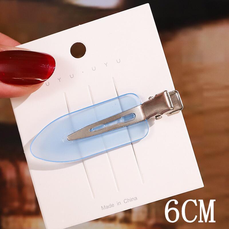 Trendy European & American Simple Duckbill Leaf Hair Clips - Seamless Bangs & Hairpins