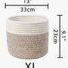 Woven Cotton Storage Basket Modern Organizer for Home Toys Cosmetics and Sundries