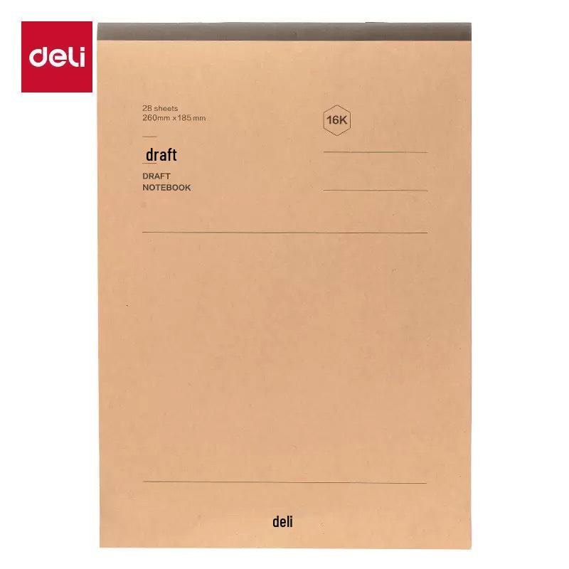 Deli D1268 Thick Sectioned Math Exam Draft Pad