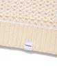 COVERNAT Multi-Texture Collar Half Knit Ivory