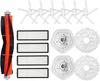 AIMOONSA Dreame Bot W10/W10 Pro Spare Parts Kit — 1 Roller Brush, 6 Side Brushes, 4 Filters, 2 Cloths