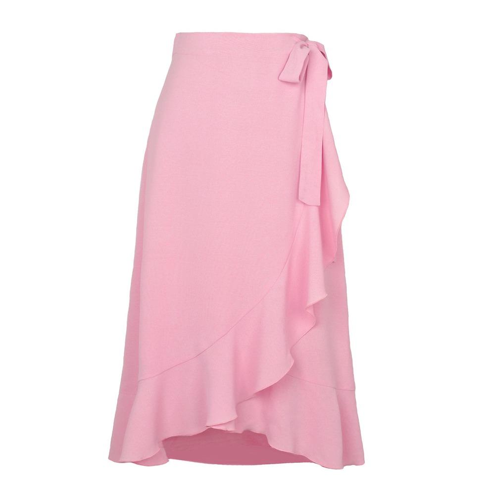 Women High Waist Skirts All-match Lady Elegant Long Skirt Retro Skirt High Waist Slim Sexy Hip Mid-length One-Step Skirts