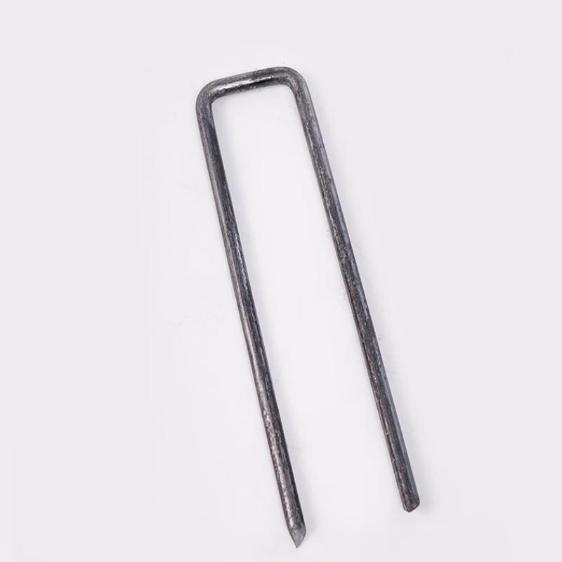OIMGU U-Shaped Galvanized Garden Stakes for Weed Barrier Fabric