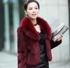 Neue Damen Winter Herbst Kurze Faux Fur Jacken Kunstkaninchen Kragen Lässige Mäntel E98