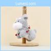Soft Short Plush Dog Keyring Pendant With Bell For Gift For Children And Bag Accessory
