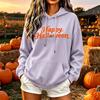 Women's Halloween Hoodie Color Loose Fit Casual Top
