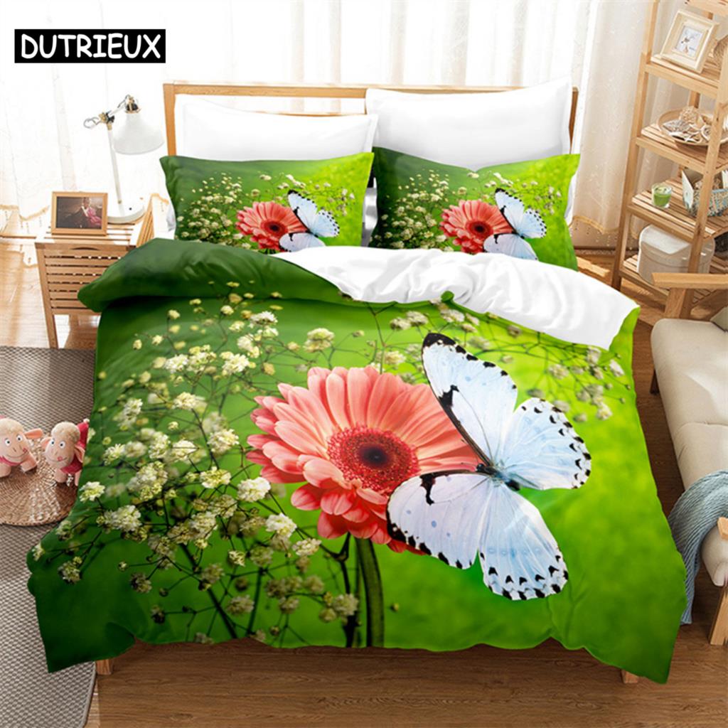 Daisy Queen Bedding Set Duvet Cover Set Kids Bedding Digital Printing Bed Linen King Size Duvet Cover Set Bedding Set