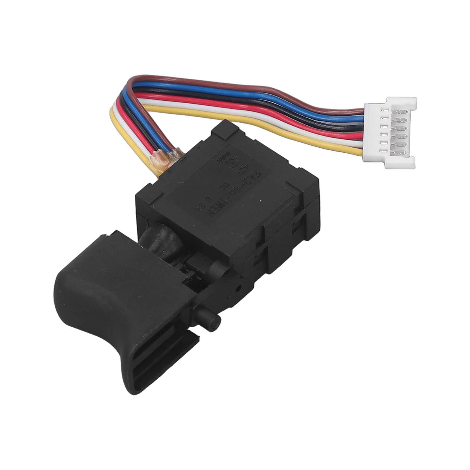 

Перемикач курка дриля Універсальний Безщітковий Електричний Дриль Регулювання Швидкості Блокування Кнопка 42В