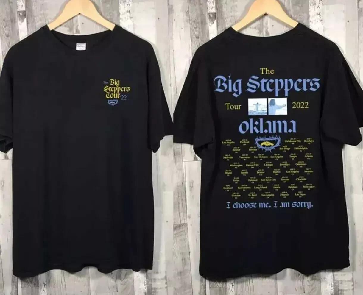 Тур Big Steppers Okalama Кендрик Ламар Mr Morale 2-сторонняя футболка Унисекс футболка XXL