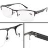 Reading Glasses for Men Women Alloy Eyeglass Frame Spring Hinge Glass Anti Glare Filter Lightweight Eyeglasses Quality Readers