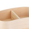 Portable Lunch Box Set Japanese Wooden Food Storage Container for Home Picnic 17x9cm