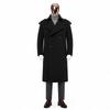 Romon Men's Mid-length Double-breasted Trench Coat