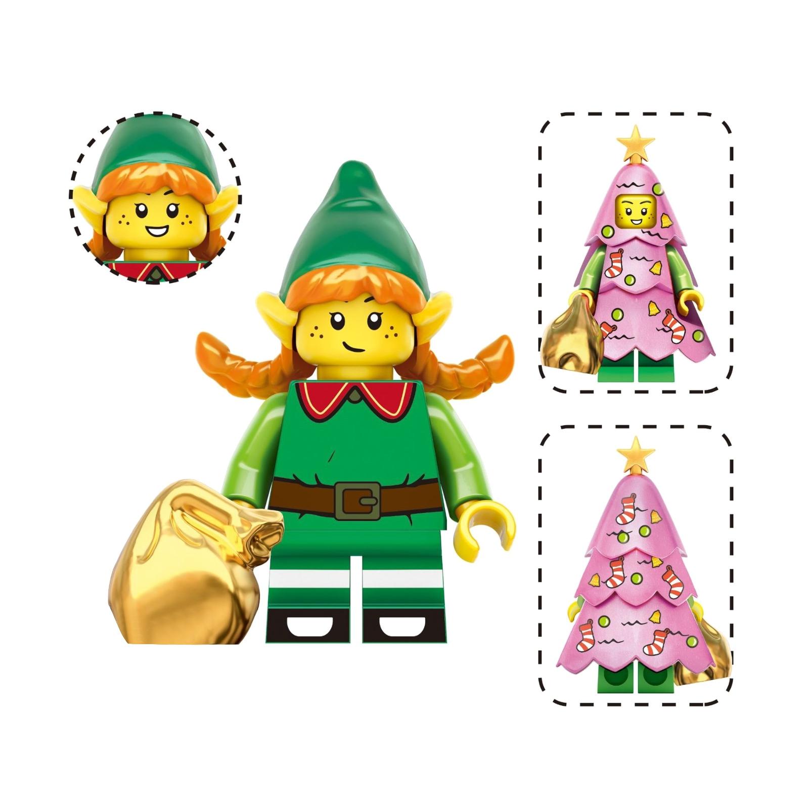 

Christmas Series Holiday Building Block Figurines One Size