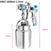 H887 1.7mm 1000ML Professional Gravity Feed Spray Gun Airbrush Nail Kit Stainless Steel Nozzle Auto Cars Painting Pain