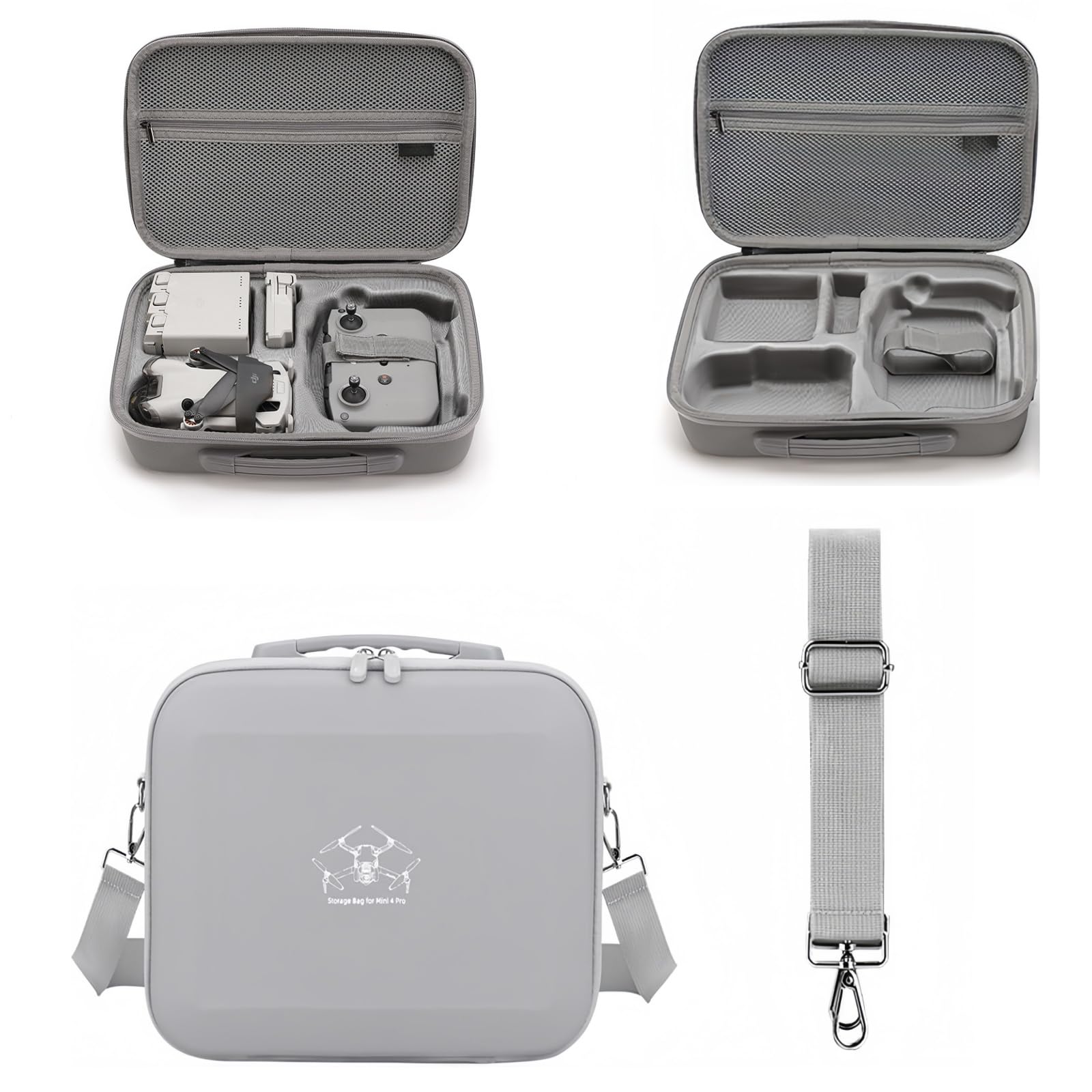 

DJI Mini 4 Pro Compatible Storage Case, Mini 4 ProMini 3Pro Compatible Waterproof Case with Adjustable Shoulder Strap, Waterproof, Durable, Easy to