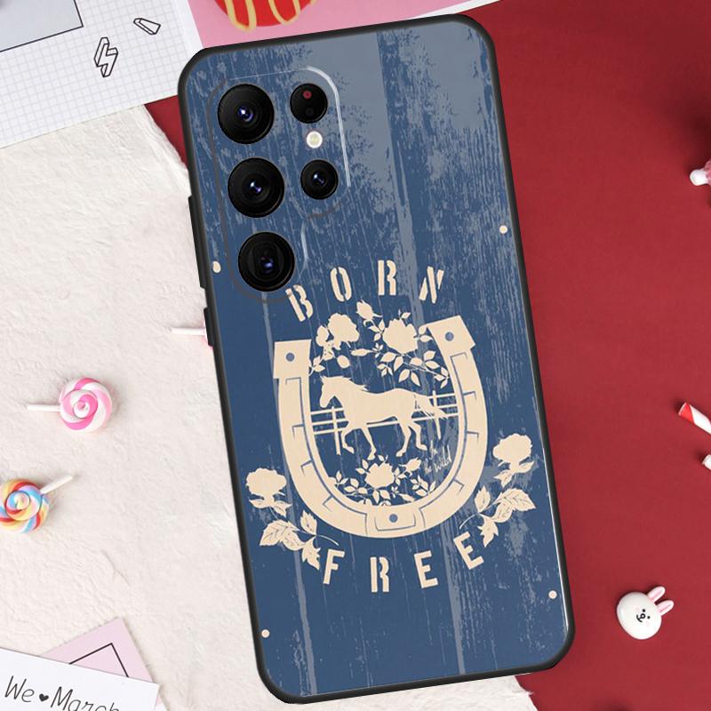 

Boho Western Wild Horses Native Case For Samsung Galaxy S24 FE S20 FE S21 S22 S23 S25 S26 Ultra S10 Plus S25 FE Cover Shell Galaxy S23Ultra