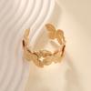 Explosive Geometric Opening Exaggerated Adjustable Fashion Wide Surface Hollow Butterfly Bracelet Gold Bracelet Women