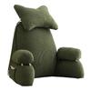 Reading Pillow for Sitting in Bed with Armrests and Pockets
