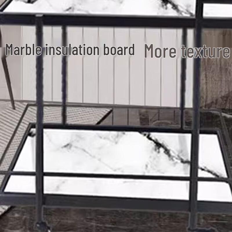Hotel Service Trolley with Faux Marble Shelves