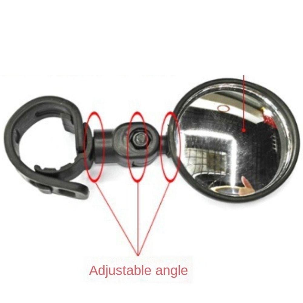2Pcs Adjustable Rear View Glass Replacement Rotatable Bicycle Rear Mirrors  Bike