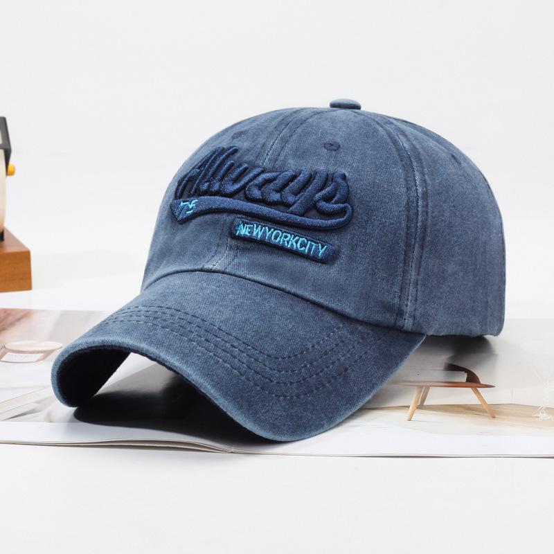 Summer Women Men Baseball Cap Fashion Letter Embroidery Snapback Hat Vintage Washed Cotton Unisex Hip Hop Sun Hat Casquette