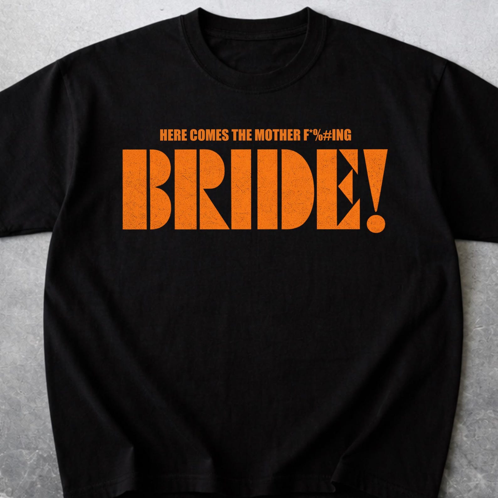 Here Comes the MFing Bride! Movie Graphic Tee | Bachelorette Party Shirt, Brat Gift Shirt XL