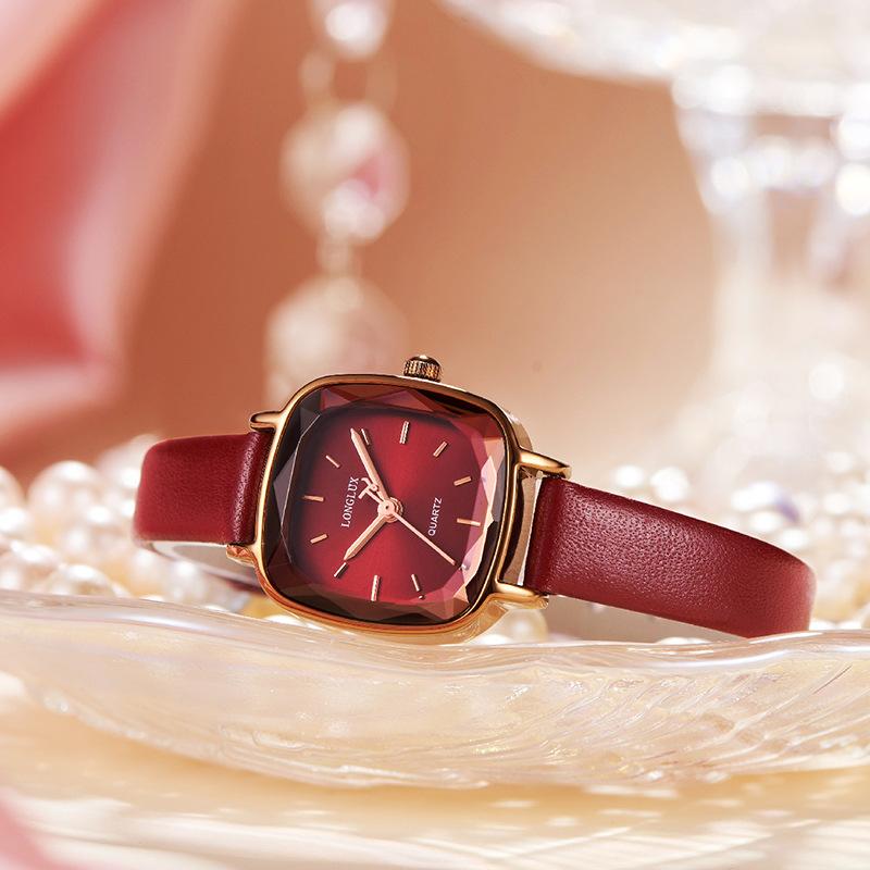 LONGLUX Neue Quadratische Quarzuhr Mode Kompakte Business Wasserdicht Quarz frauen Uhr Einfache Temperament Uhr Weibliche