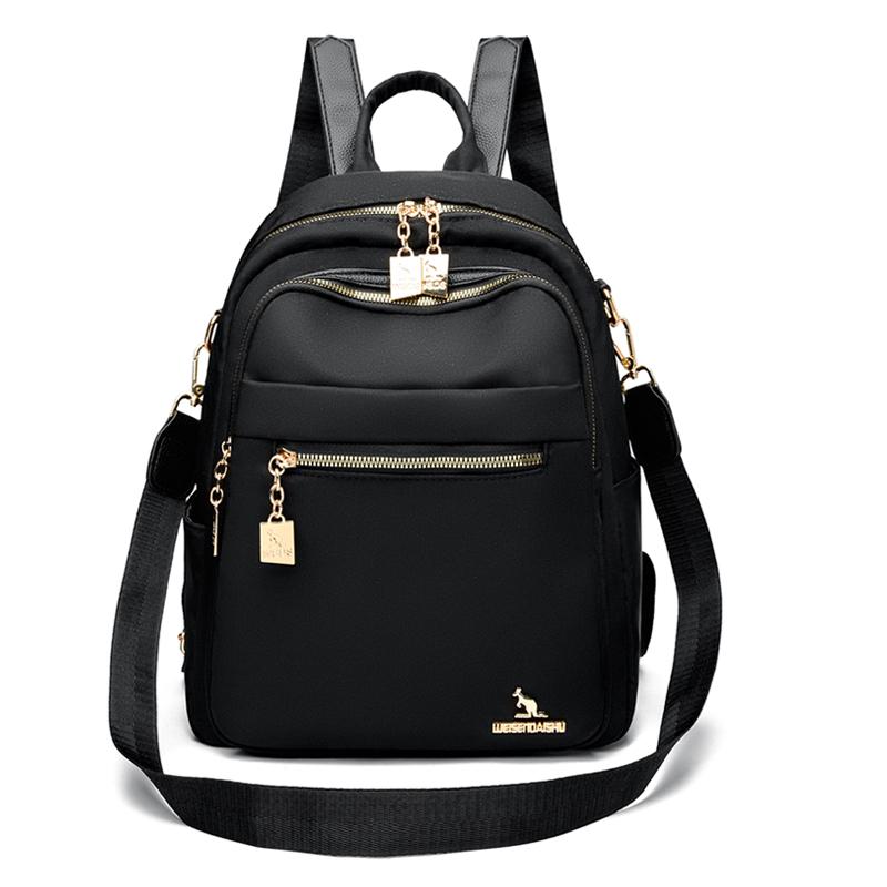 

Женский водонепроницаемый дорожный рюкзак Оксфорд чёрный