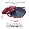 ZISIZ Enamel Cast Iron Stew Pot