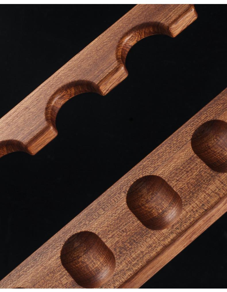 Sapele Solid Wood 8-Position Pipe Display Stand