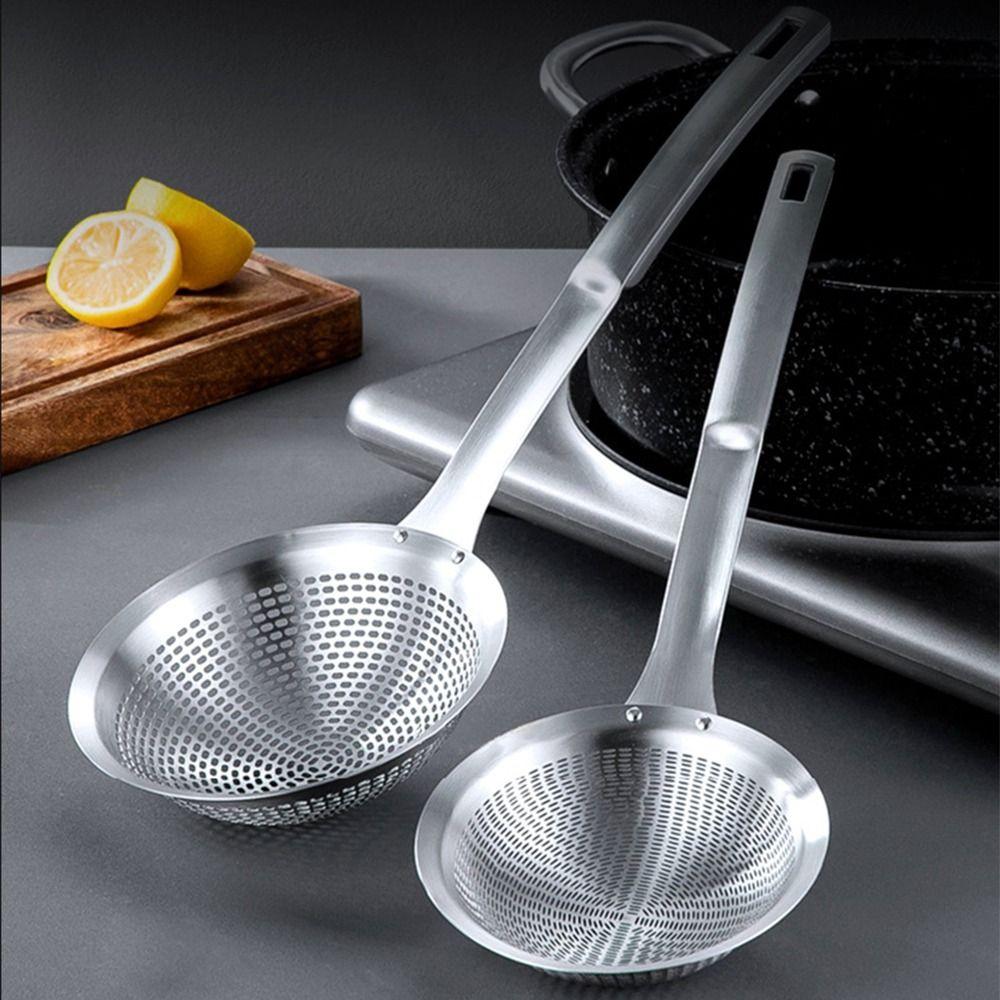 Rostfritt stål Oliesil Durkslag Fina Hål Hot Pot Sil Köksredskap