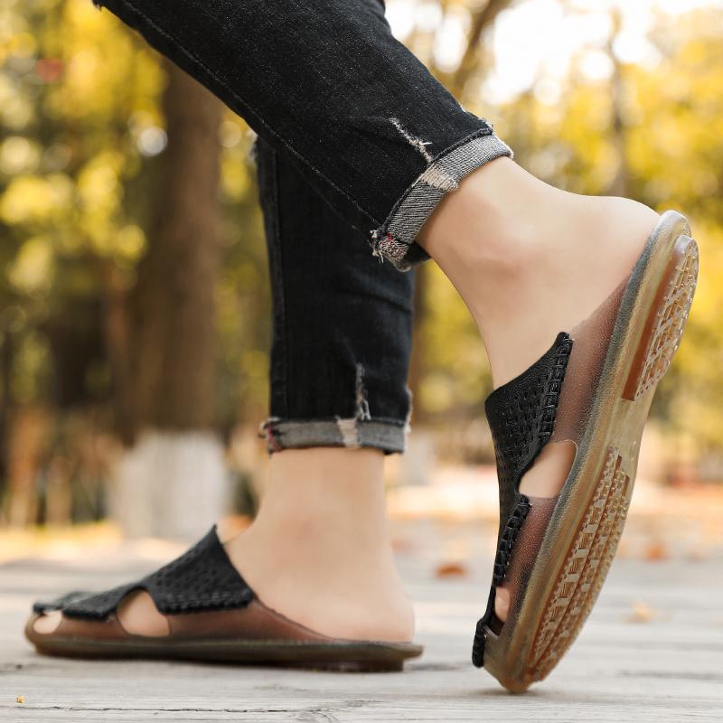 38-47 Summer Mens Casual Sandals Men's Large Handcrafted Slippers Outdoor Sandals Beach Slippers