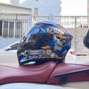 Motorcycle Helmet Full Helmet Can Be Equipped with Bluetooth Headset Men's Four-season Electric Bicycle Riding Helmet