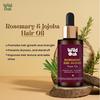 WildOak Rosemary, Bhringraj & Jojoba Hair Oil | Olive Extracts | Hair Growth, Strenghthening Hair Follicles,50ml - Pack of 2