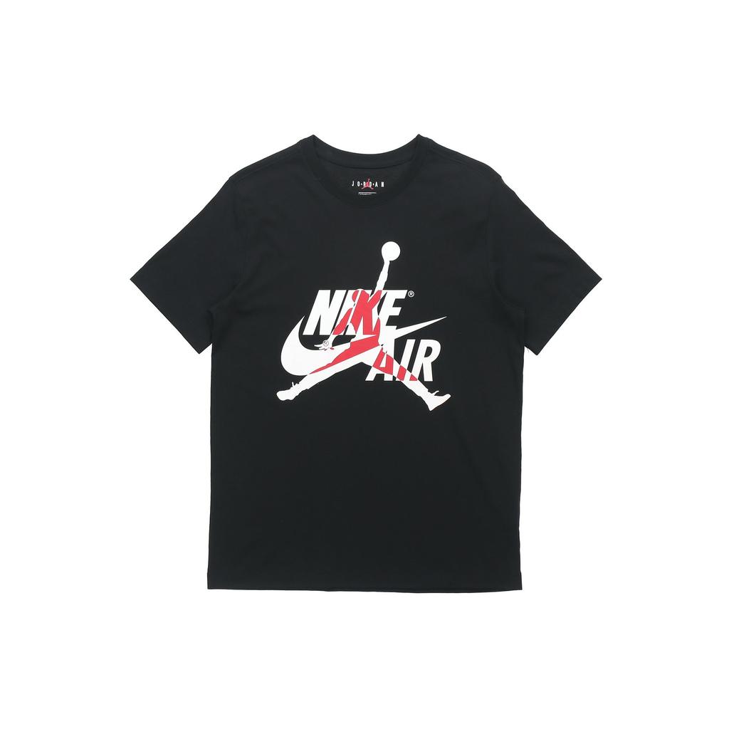 Jordan Air T Shirts Men's Black Crew Neck Moderate Straight Fit DH9493-010