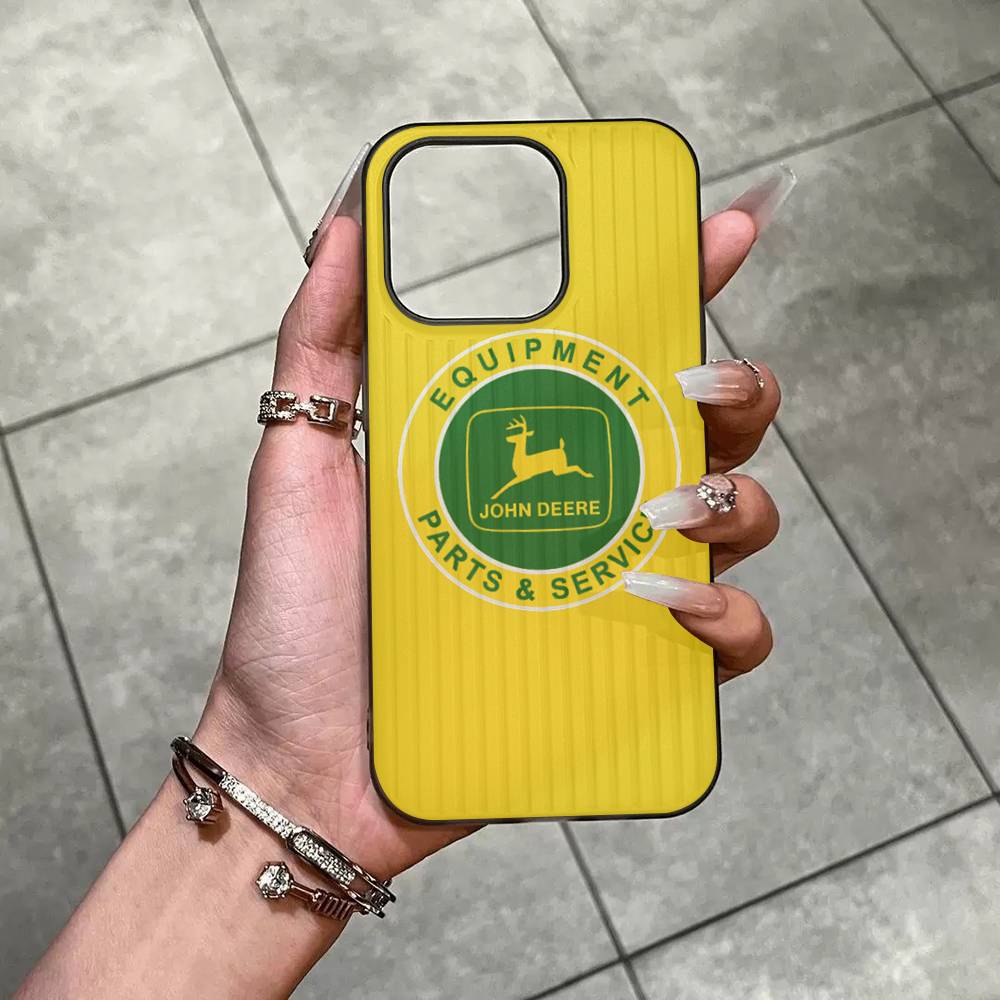 Green J-John Truck D-Deeres For IPhone 16 15 11 12 13 14 17 Pro Max PLUS Pro Soft Corrugated Silicone Back Phone Case