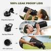 128oz Insulated Water Bottle - Stainless Steel Vacuum Metal Portable 1 Gallon Large-Ccity Sports Bottle with Straw Carry Bag an