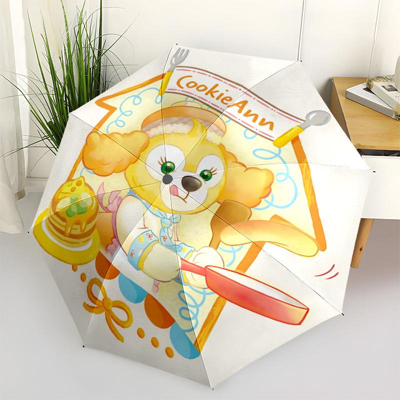 

1pc CookieAnn Cooking Adventure Pattern Automatic Umbrella is Fashionable and Good-Looking, a Portable 3-Fold Umbrella, Suitable for Travel