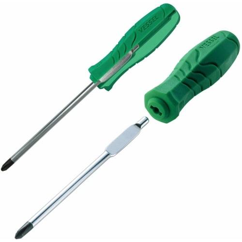 VESSEL Precision Screwdriver Set Sepadora 3 Piece Set (+00ÁE0 /+0ÁE5 /-2.5ÁE5) 593PS