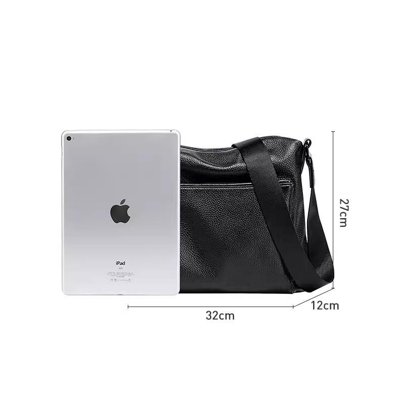 Leather Bag Crossbody Real Men s Business Large Capacity Shoulder New Top Layer Cowhide 32x12x27