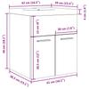 2 piece bathroom furniture set rustic wood look engineered wood