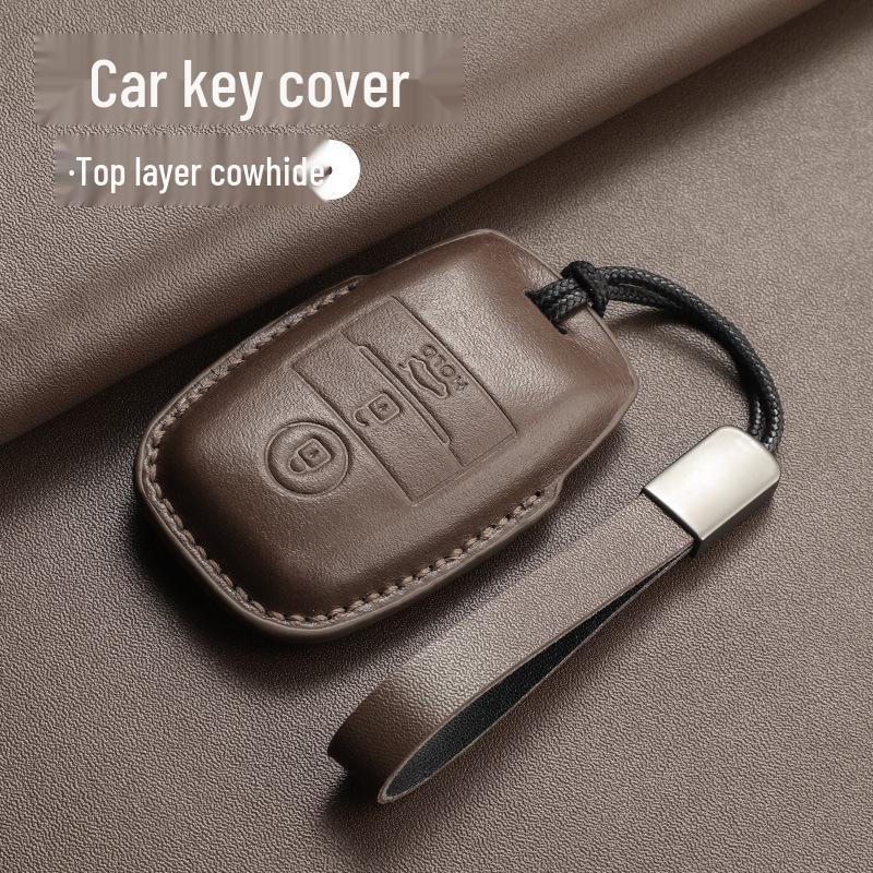 Premium Leather Key Case for Kia K3 K4 K5 KX3 KX5 Sportage Sorento