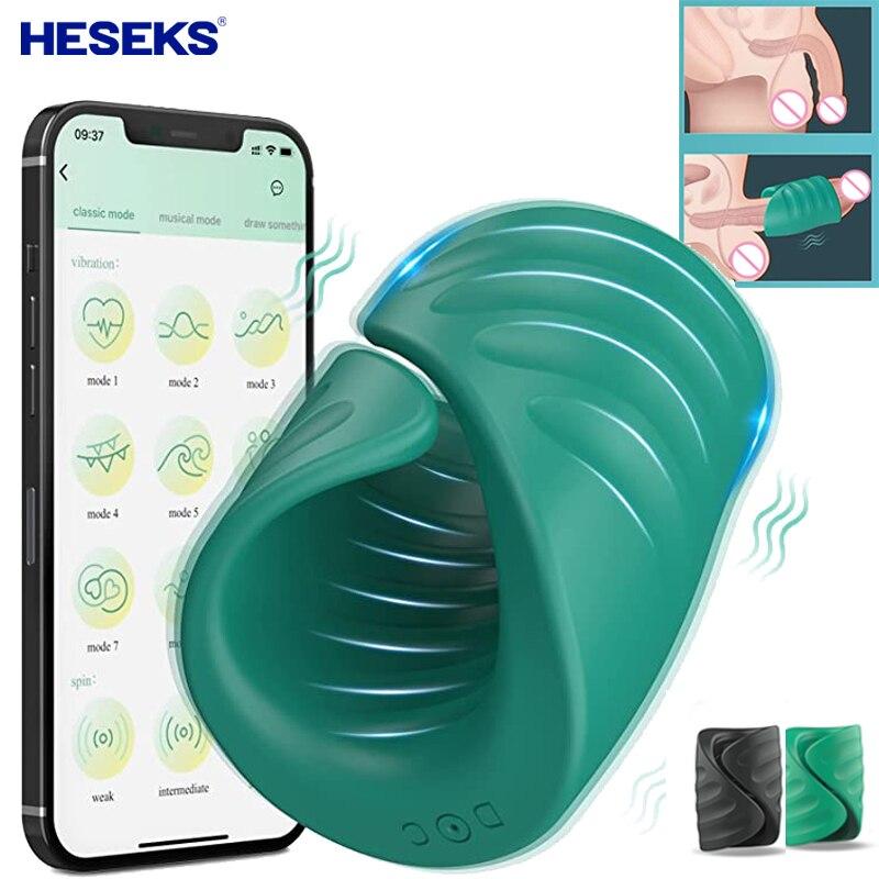 Male Masturbator Penis Training Glans  Stimulator Vibrator Control Delay Cock Ring Glans Trainer
