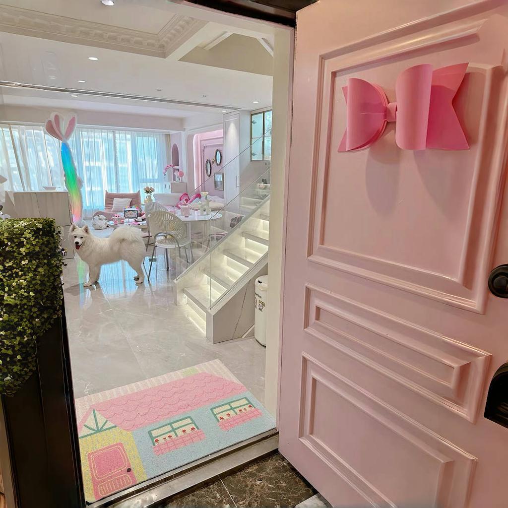 Cream Style Sub Entry Door Mat Silk Ring Non-slip Mat Entry Mat Entry Door Door Can Be Cut