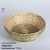 Handmade Bamboo Weaving Sieve Basket Storage and Snack Plate Set