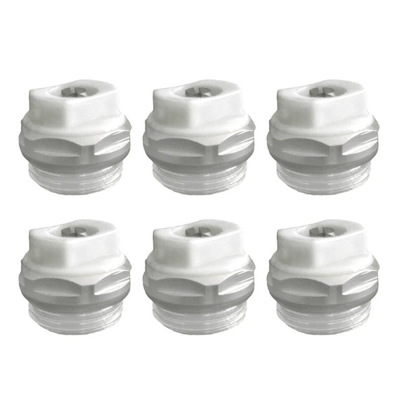 6Pcs 3/8inch Radiator Bleed Valves Sealing Radiator Bleed Valves Enduring