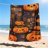 1pc Halloween, Pumpkins Print Outdoor Blanket, Lightweight Polyester,