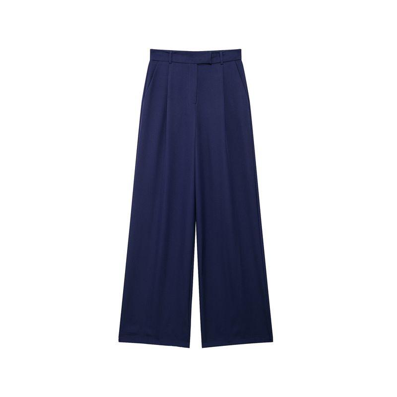 Za2024 Summer New Product Women's Clothes Casual All-Matching Straight Pleated High Waist Wide Leg Pants Pants 8372124 812
