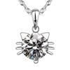 Korean Cute Cat Elf Pendant Necklace - Short Fashion Clavicle Chain for Women