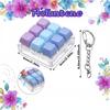 1Pcs Macaron Keycap Keychain Clicker Fidget Toy No Light Stress Relief Portable Desk Accessory For Kids Adults Party Gifts